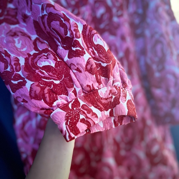 Pomander Place Pink and Red Floral Tunic - Picture 5 of 6